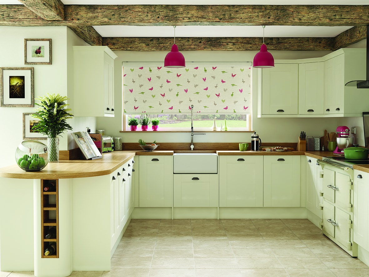 Kitchen roller blinds - blinds and curtains for new homes - Blinds Norfolk - Norwich Sunblinds