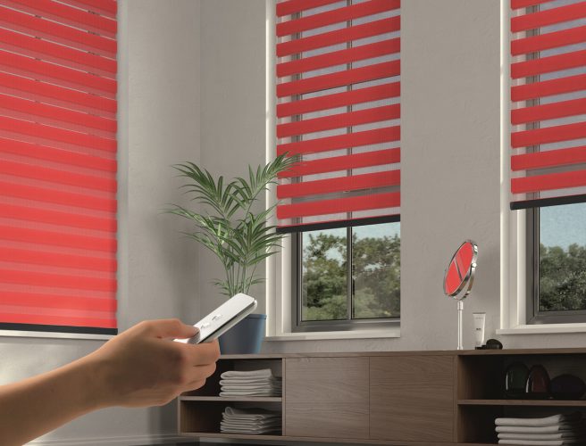 Electric blinds in the living room - Blinds Norfolk - Norwich Sunblinds