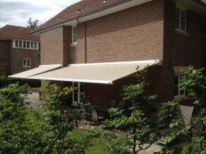 These awnings provide shade along the sunny side of the house. - Awnings Norfolk - Norwich Sunblinds