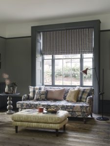 Roman blinds in the living room - Blinds Norfolk - Norwich Sunblinds