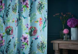 Floral pattern curtains - Curtains Norfolk - Norwich Sunblinds