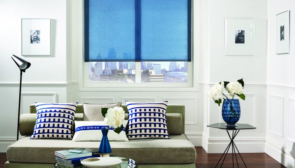 Voile Cobalt roller blinds - Blinds Norfolk - Norwich Sunblinds