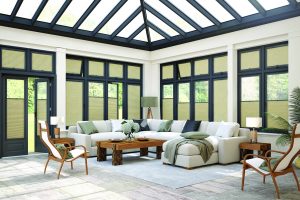 Anthracite Perfect Fit Conservatory blinds fabric - Blinds Norfolk - Norwich Sunblinds