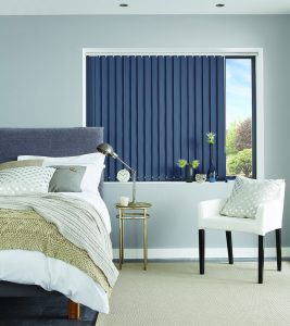 Vertical bedroom blinds: - Blinds Norfolk - Norwich Sunblinds