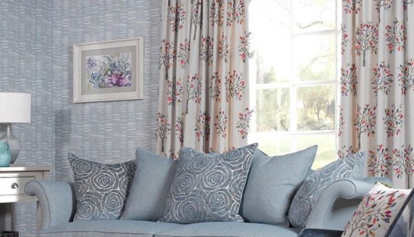 Rashiekas Garden living room curtains - Curtains Norfolk - Norwich Sunblinds