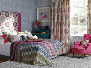 Rashiekas Garden fabric from Voyage for bedroom curtains - Curtains Norfolk - Norwich Sunblinds
