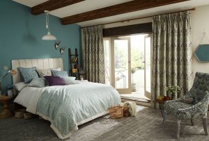 iLiv Cotswald Jade curtain fabric for the bedroom - Curtains Norfolk - Norwich Sunblinds