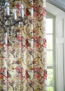 iLiv Hummingbird Magenta curtain fabric - Curtains Norfolk - Norwich Sunblinds