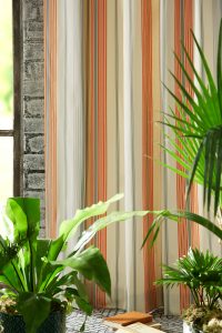 iLiv Hummingbird Tangerine curtain fabric - Curtains Norfolk - Norwich Sunblinds
