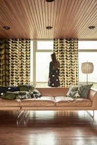 Orla Kiely Olive curtains - Curtains Norfolk - Norwich Sunblinds