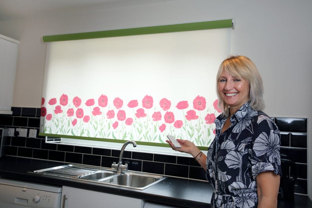 Motorised Blinds in a Clients Home - Blinds Norfolk - Norwich Sunblinds