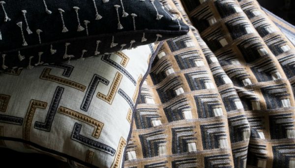 Cushions and throw made from Clarke & Clarke fabric - Cushions Norfolk - Norwich Sunblinds