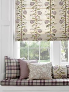 Lilac hues in roman blind - Blinds Norfolk - Norwich Sunblinds