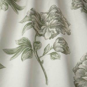 Delicate Camellia flower pattern fabric sample - Blinds Norfolk - Norwich Sunblinds