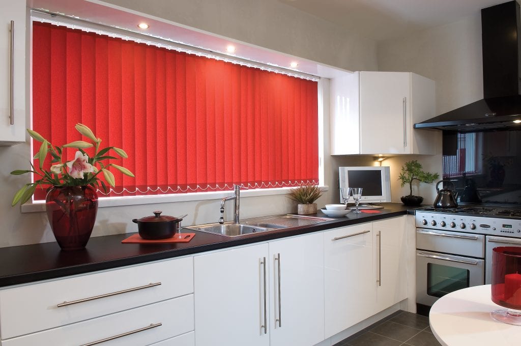 Vertical blinds for the kitchen - Blinds Norfolk - Norwich Sunblinds