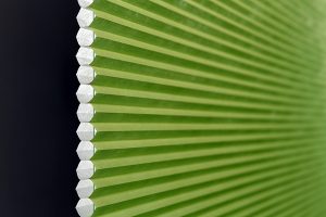 Pleated Blinds in a fabric by RA Irwin - Blinds Norfolk - Norwich Sunblinds