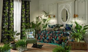 Curtains in Rainforest fabric - Curtains Norfolk -Norwich Sunblinds