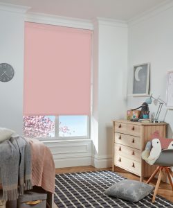 Blush pink blinds are ideal for the little ones and grown ups - Roller blinds - Norwich Sunblinds