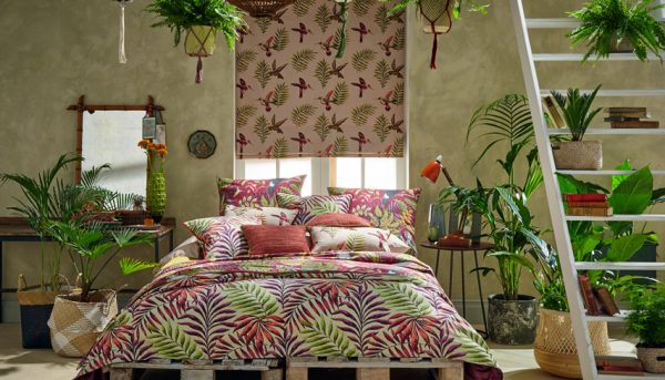 Make a style statement with a fabric design from the Rainforest range - Blinds Norfolk - Norwich Sunblinds