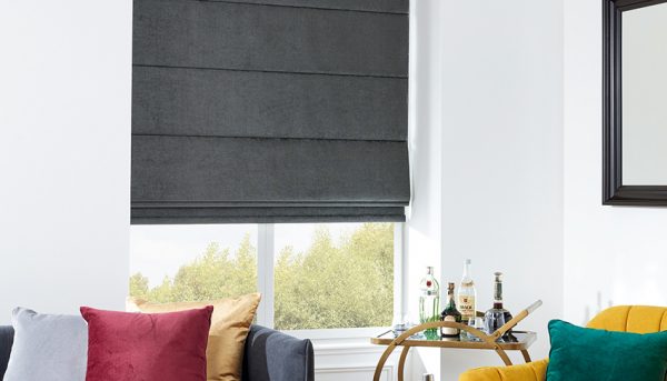 Luxurious Fabrics always look superb, whatever the colour as seen in this Roman Blind