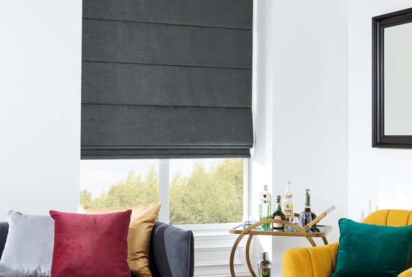 Luxurious Fabrics always look superb, whatever the colour as seen in this Roman Blind