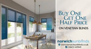 Buy One Get One Half Price from Norwich Sunblinds
