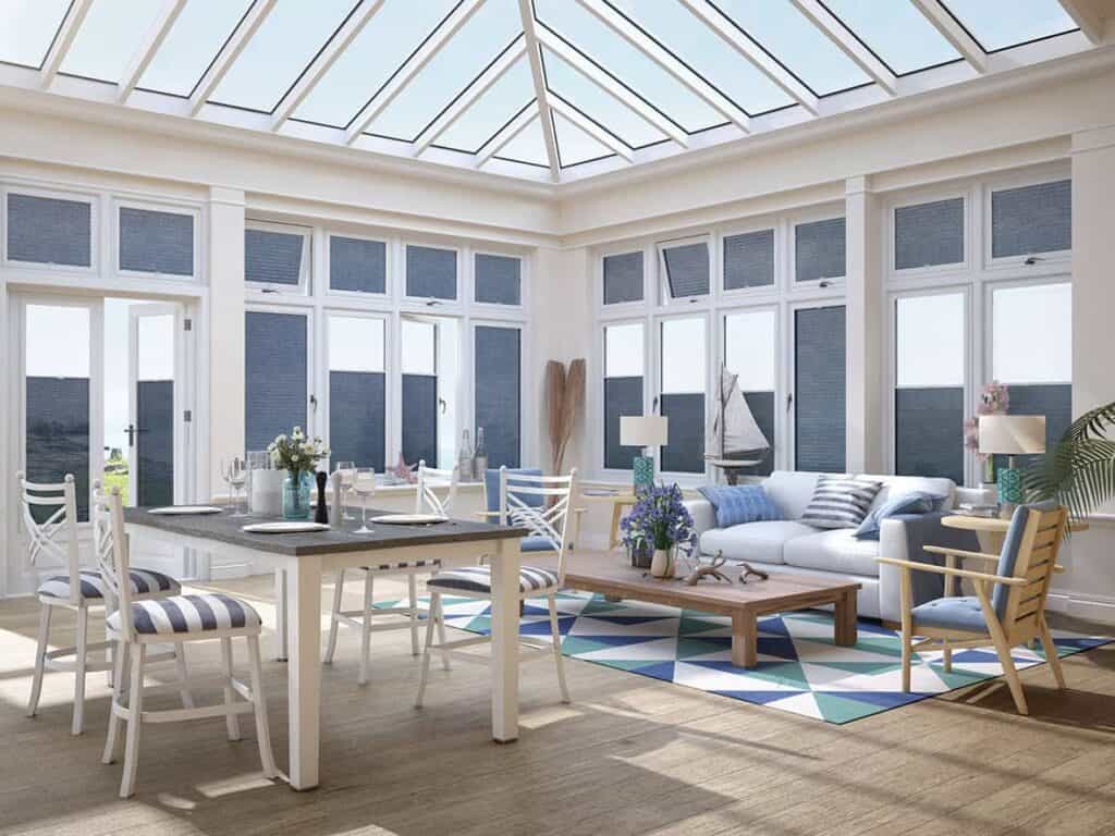 These perfect blinds are perfectly suited for conservatory windows and doors