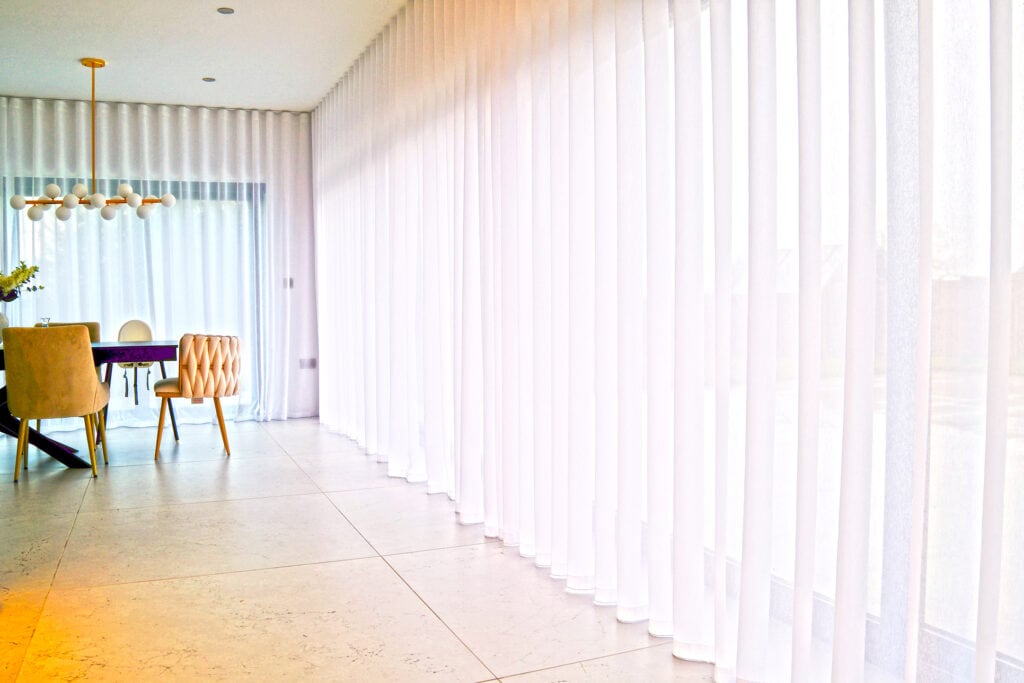 Beautiful Curtains installed by Norwich Sunblinds